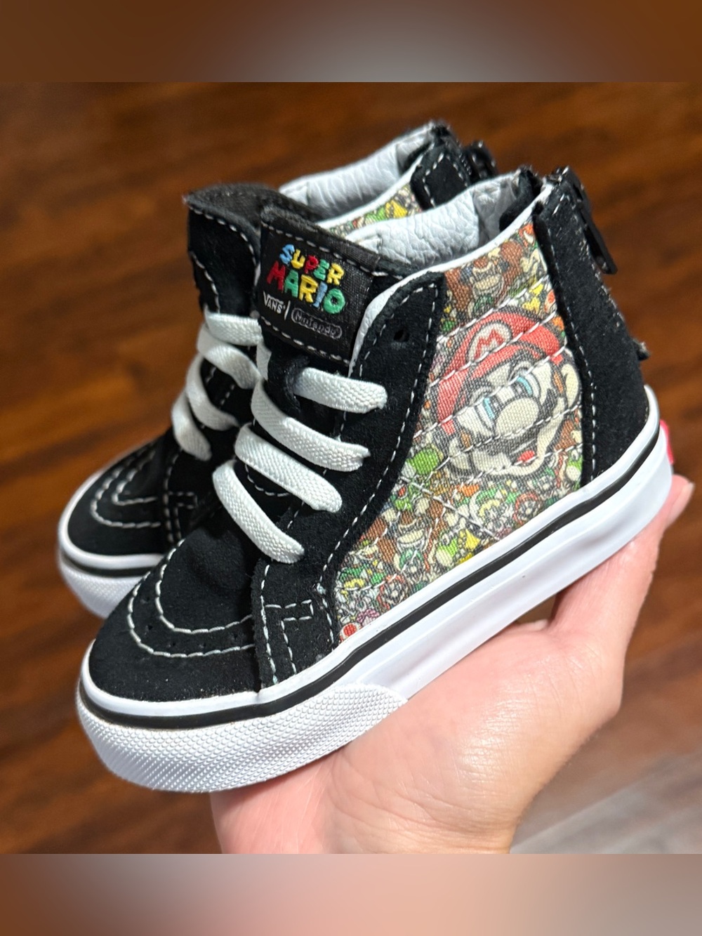 Limited Edition Vans x Nintendo Sk8-Hi Toddler Mario Luigi Zip